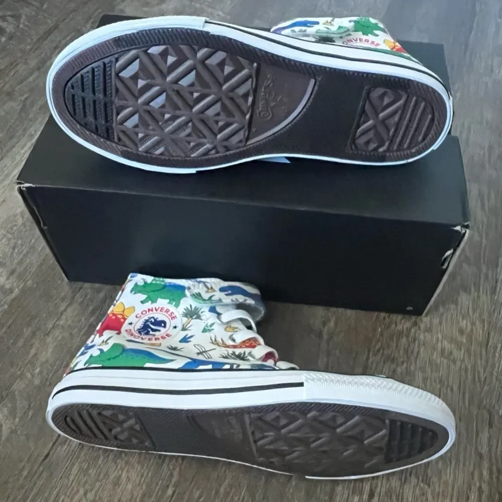 Converse Chuck Taylor All Star Dino Party Easy-On Boys Sneakers-‎ Size 3